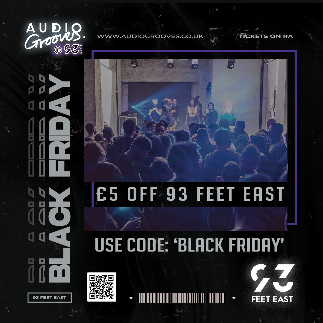 93 Feet East Black Friday promotional deal graphic