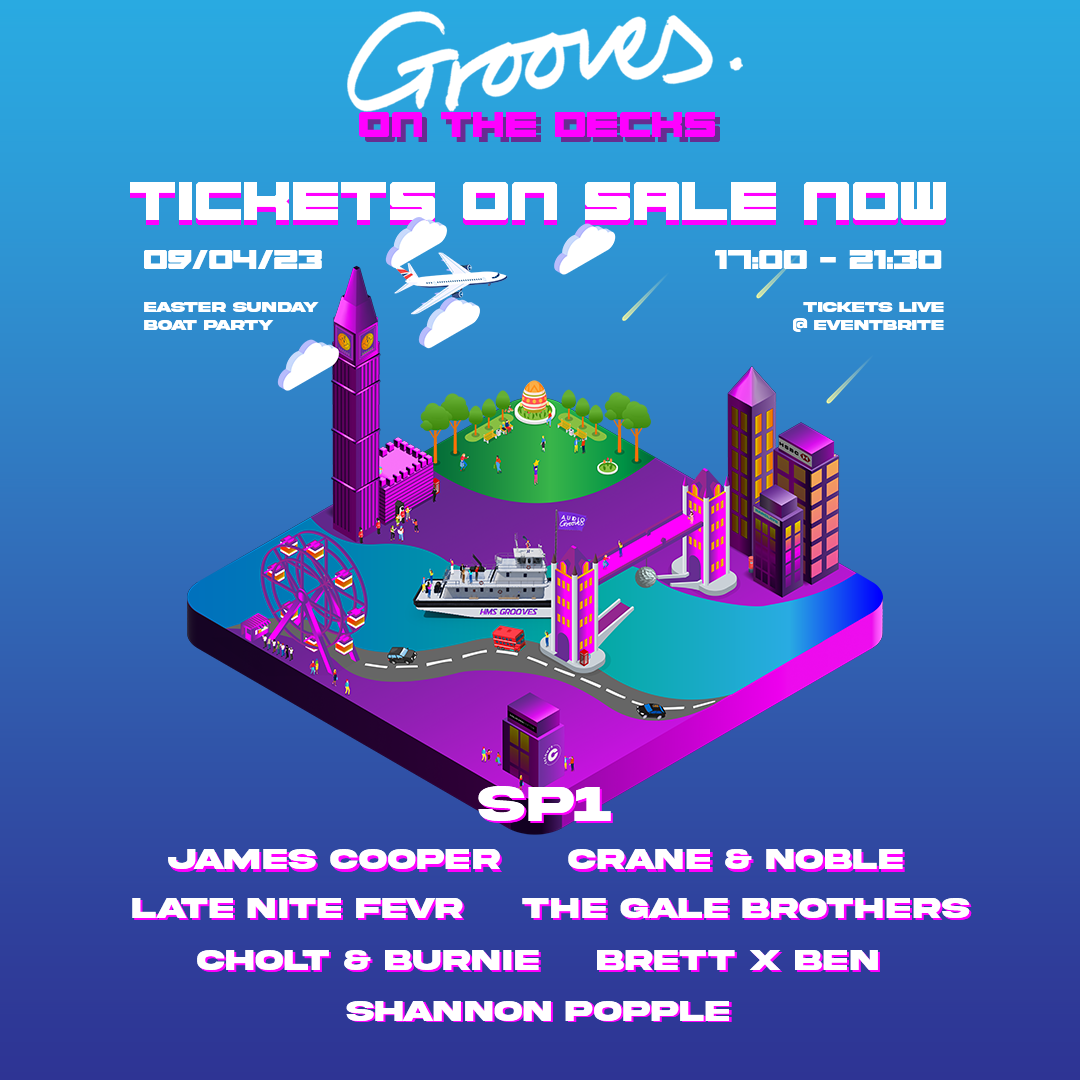 Grooves on the Decks tickets on sale promotional graphic