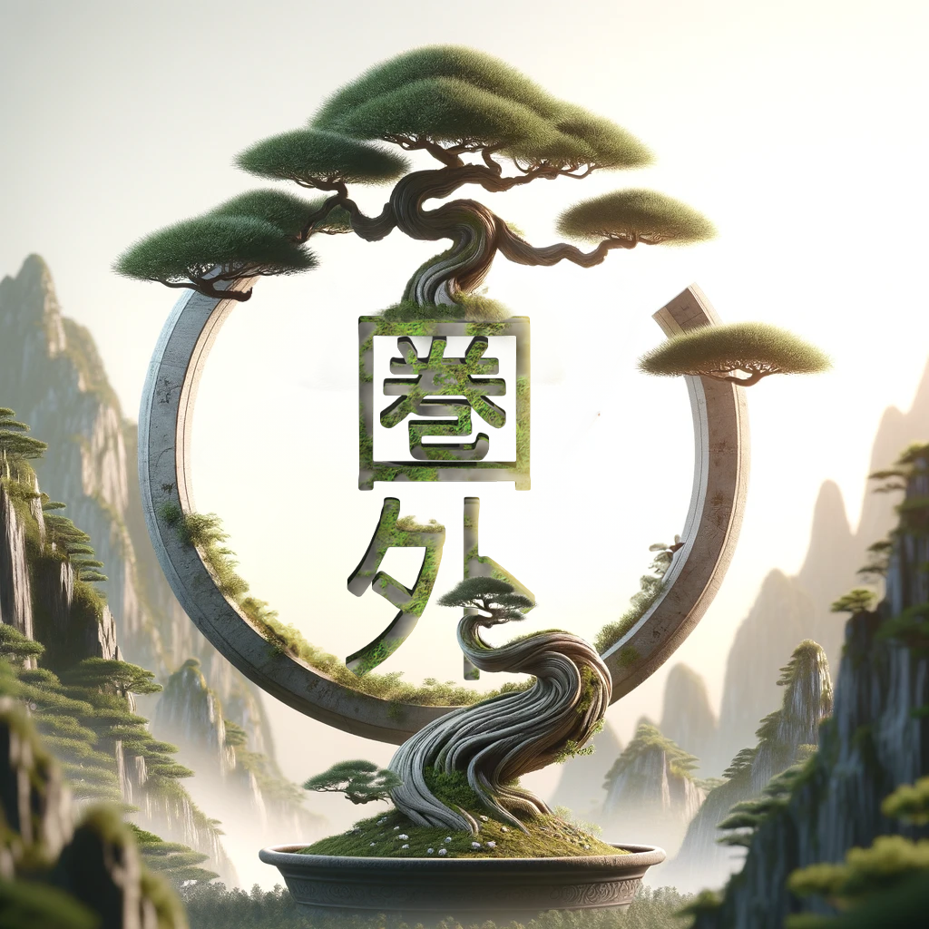 Kengai Records bonsai tree logo mark on dark background