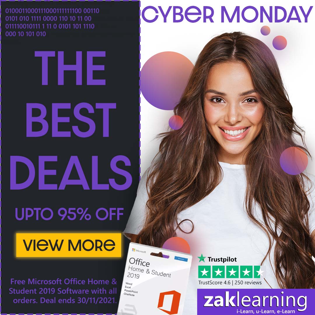 Cyber Monday promotional sale social ad from 2021